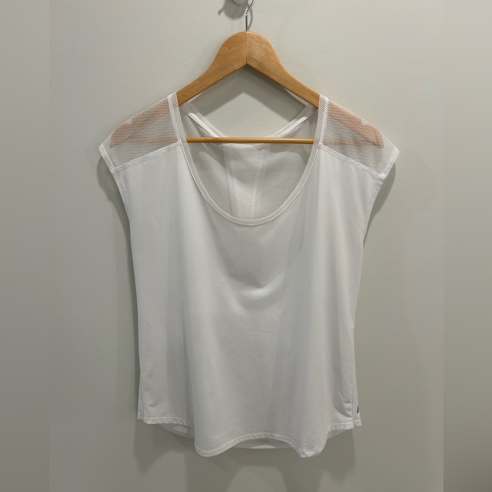 Fabletics white Vanessa activewear top